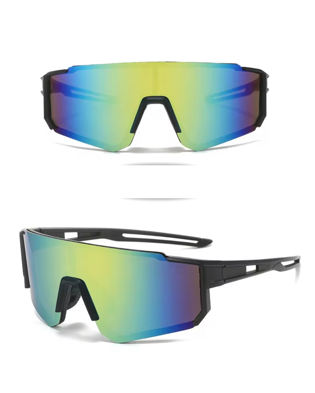 Futur [Neo Pulse] – Lunettes Cyclistes Dégradé Vert/Bleu/Violet